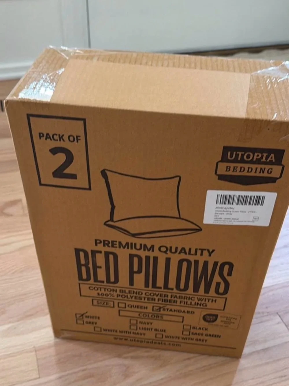 NIB Utopia Bedding Standard Pillows - two pack